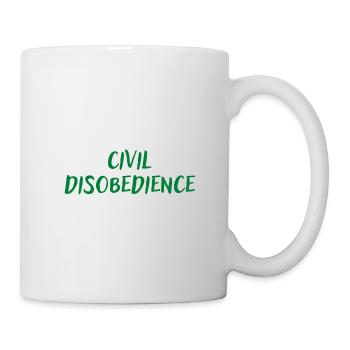 Civil disobedience - Mug blanc - blanc - Droite