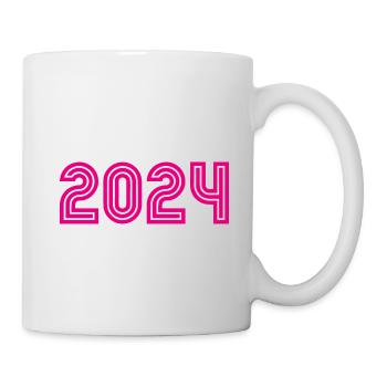 2024. WEIHNACHTEN. JAHR. JAHRESTAG. RUHESTAND. FEST - Tasse - Weiß - Rechts