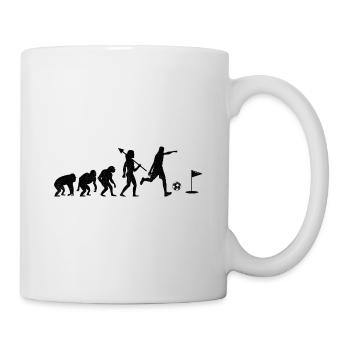 Footgolf Evolution Foot Golf Playing Footgolfers F - Mug - white - Right