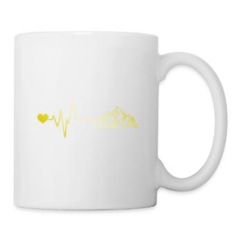 Battement de cœur des montagnes - Mug blanc - blanc - Droite