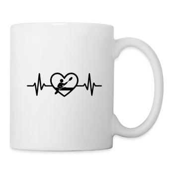 Kayak Sport Kayaker Heart - Mug - white - Right