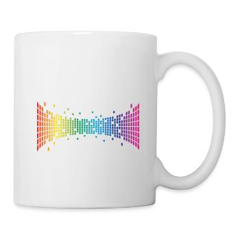 L'amour pour tous! Le monde est coloré! Cadeau LGBT - Mug blanc - blanc - Droite