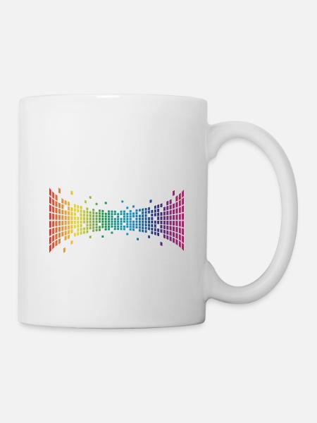 Liebe für alle! Die Welt ist bunt! Geschenk LGBT - Tasse - Weiß