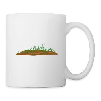 erde boden grass symbol landschaft - Tasse - Weiß - Rechts