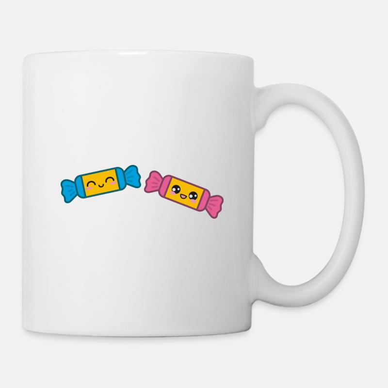 Süßigkeit Süßigkeiten Kawaii - Tasse - Weiß