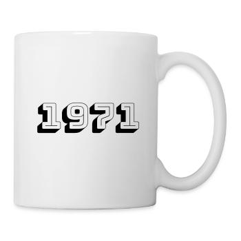 Year of birth 1971 Gift - Mug - white - Right