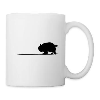 Panda Tier Symbol Linie Wildtier - Tasse - Weiß - Rechts