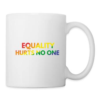 Equality Hurts No One in Rainbow Colors - Mug - white - Right