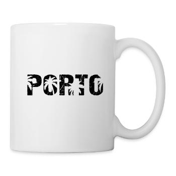 Porto Portugal Beach Palms - Tasse - Weiß - Rechts