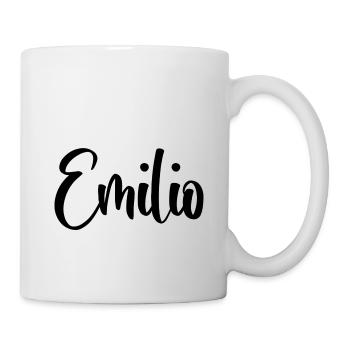 Prénom Emilio - Mug blanc - blanc - Droite