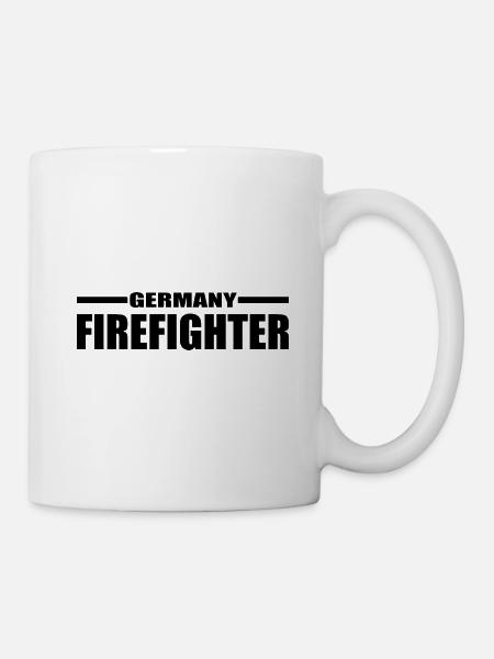 Feuerwehr - Tasse - Weiß
