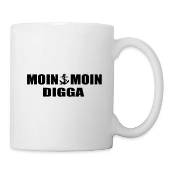 Moin - Tasse - Weiß - Rechts
