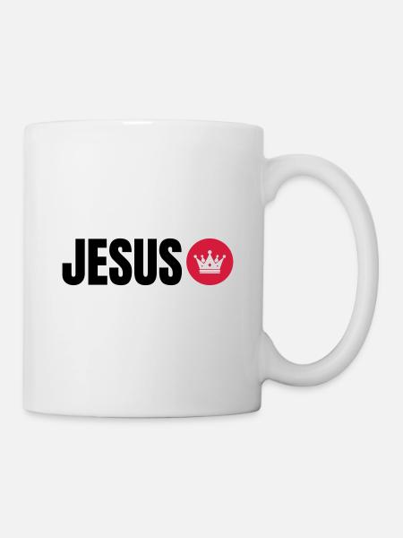 Jésus est Roi 👑 - Mug blanc - blanc