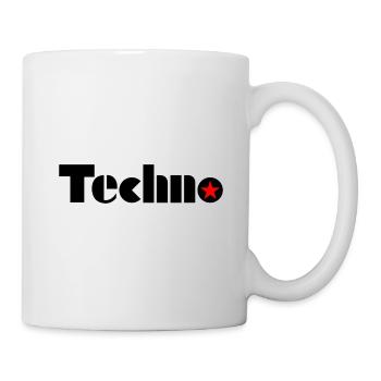 Techno - Techno music - Tasse - Weiß - Rechts