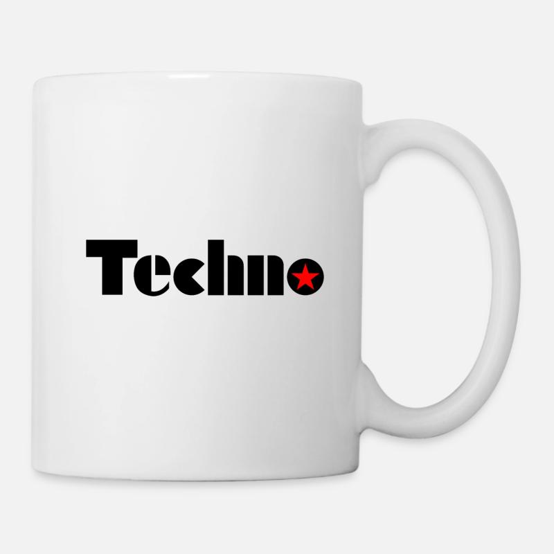 Techno - Techno music - Mug blanc - blanc