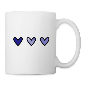 CŒUR. CŒURS. SAINT VALENTIN. LOVE. AMOUR - Mug blanc - blanc - Droite