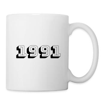 Année de naissance 1991 Cadeau - Mug blanc - blanc - Droite