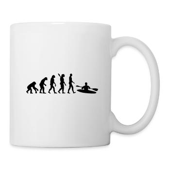 Evolution Graphic Kayaking Canoe Rowing Rower Padd - Tasse - Weiß - Rechts