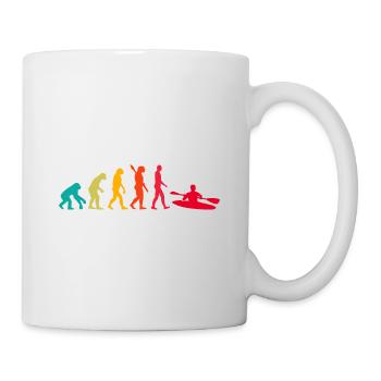 Evolution Graphic Kayaking Canoe Rowing Rower Padd - Tasse - Weiß - Rechts