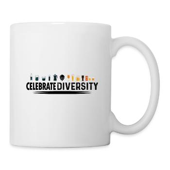 Celebrate Diversity Homebrewing Homebrew Craftbeer - Tasse - Weiß - Rechts