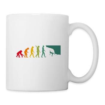Evolution Graphic Climbing Climber Bouldering Boul - Tasse - Weiß - Rechts