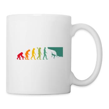 Evolution Graphic Climbing Climber Bouldering Boul - Tasse - Weiß - Rechts