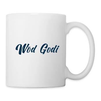 Wöd godi - Tasse - Weiß - Rechts