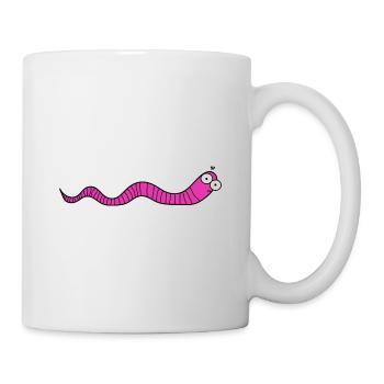 Ver de terre - Mug blanc - blanc - Droite