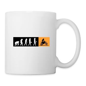 Motorrad motor-biker 6-Gang-Bike-Evolution Racer - Tasse - Weiß - Rechts
