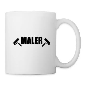 Maler - Tasse - Weiß - Rechts
