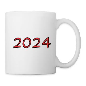 2024. HAPPY NEW YEAR. NEW YEAR'S EVE. NEW YEAR - Mug - white - Right