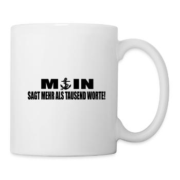 Moin - Tasse - Weiß - Rechts