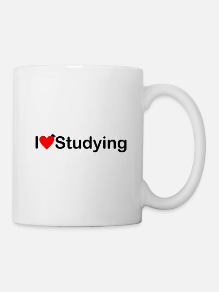 Ich liebe Studieren - Tasse - Weiß
