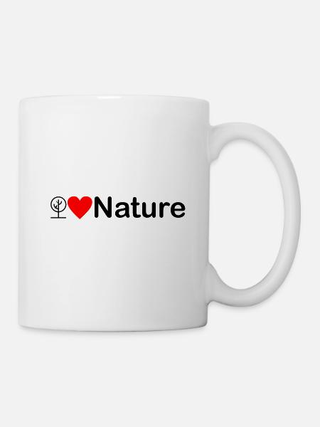 Nature J’aime la nature - Mug blanc - blanc