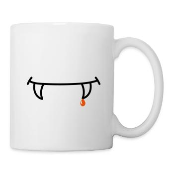 Pour les vampires avec - Mug blanc - blanc - Droite