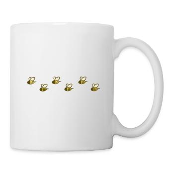 bees bee animals insects - Mug - white - Right