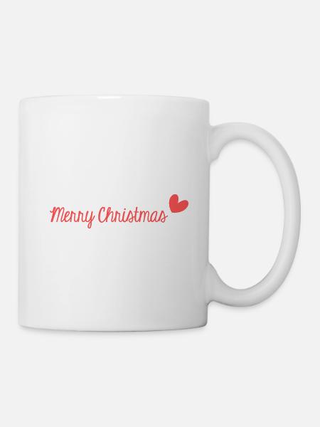 WEIHNACHTEN. FROHE WEIHNACHTEN. FROHE WEIHNACHTEN. NEUJAHR - Tasse - Weiß
