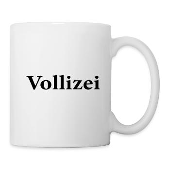 Vollizei Alkohol Party Spruch Humor Lustig - Tasse - Weiß - Rechts