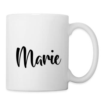 Nom - Marie - Mug blanc - blanc - Droite