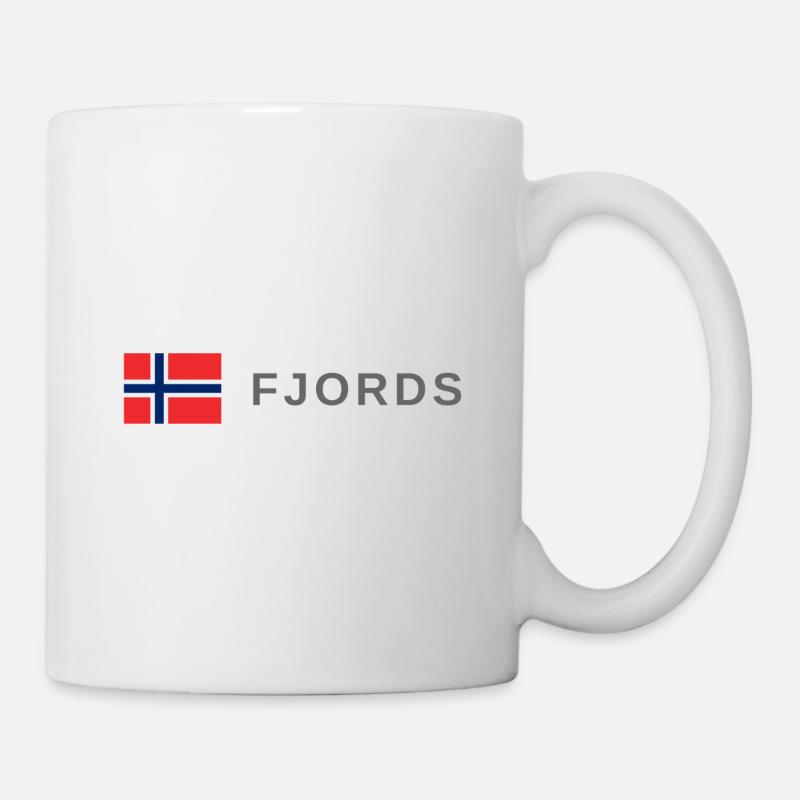 Fjords norvégiens - Mug blanc - blanc