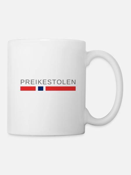 Preikestolen Norwegen - Tasse - Weiß