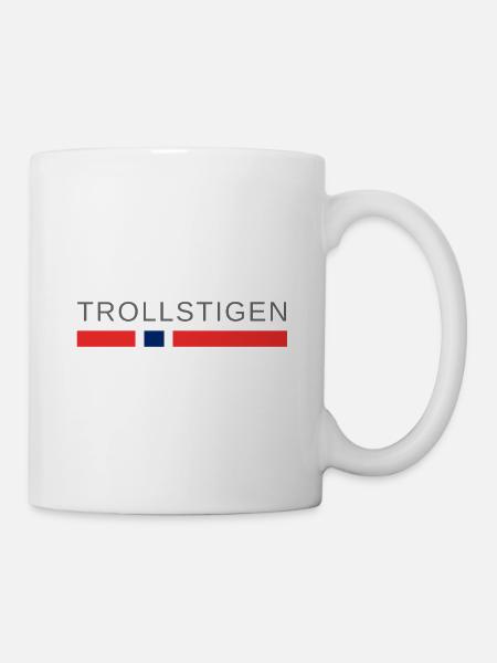 Trollstigen Norwegen - Tasse - Weiß