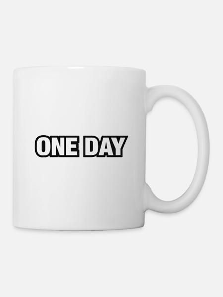One Day Moment Typography - Mug - white