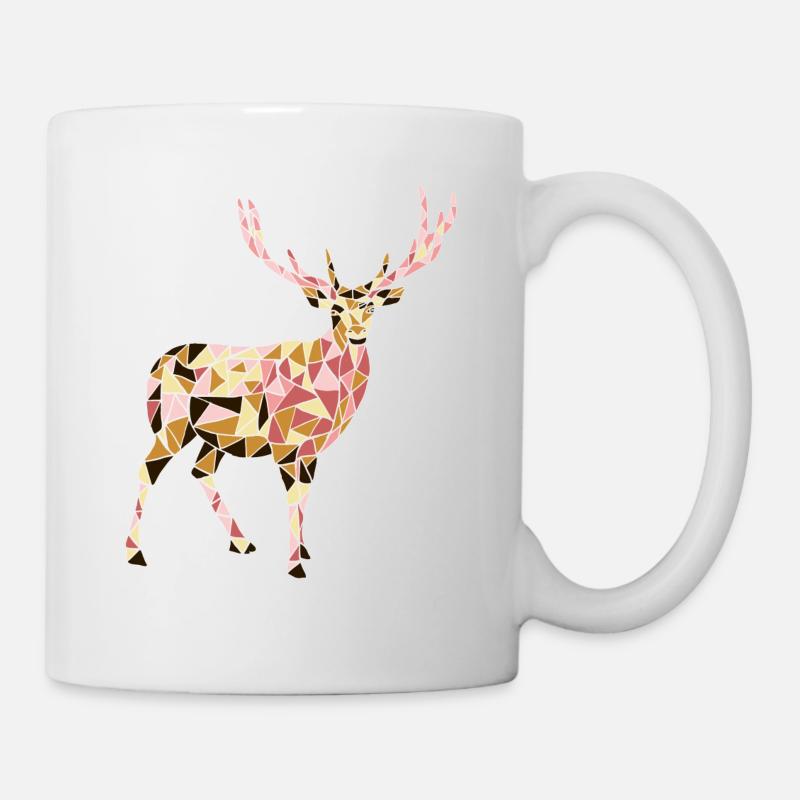 Hirsch - Tasse - Weiß