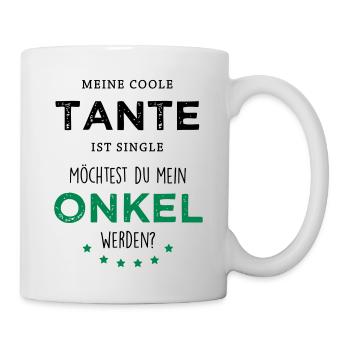 Coole Tante - Onkel - Tasse - Weiß - Rechts