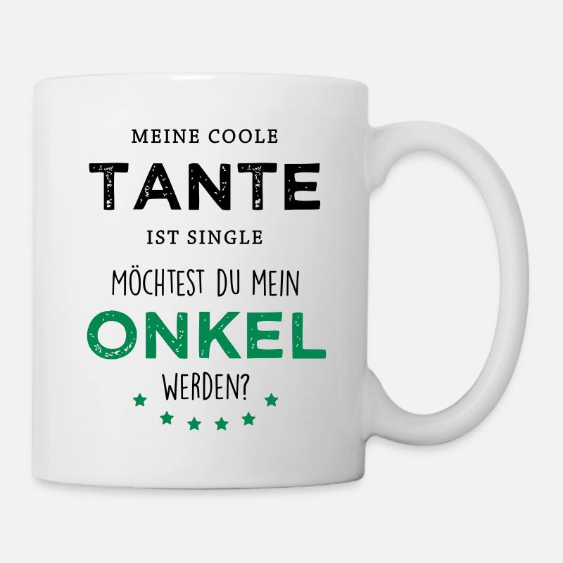 Coole Tante - Onkel - Tasse - Weiß