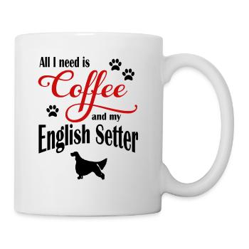 English Setter Coffee - Tasse - Weiß - Rechts