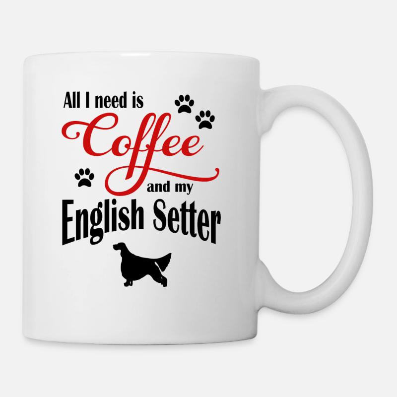 English Setter Coffee - Tasse - Weiß