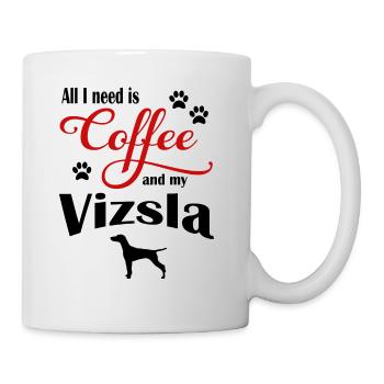 Vizsla Coffee - Tasse - Weiß - Rechts