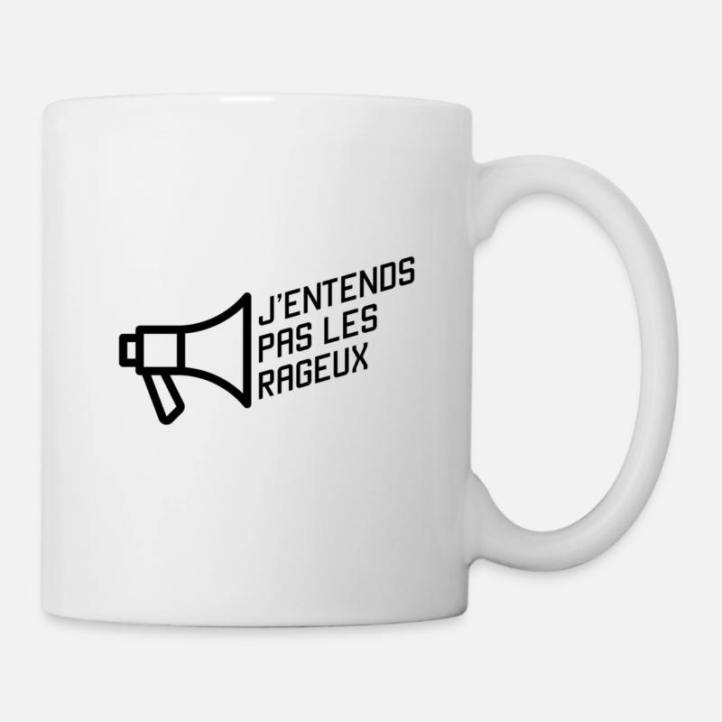 J'entends pas les rageux - Mug blanc - blanc